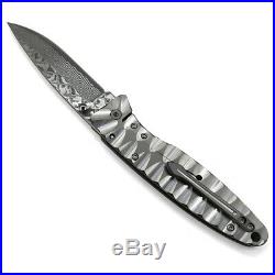 Coolhand VG10 Damascus Steel Blade Folding Knife with TC4 Titanium Handle 6007
