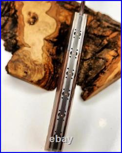 Copper-Forged Damascus Steel Knife, Handmade, Razor Sharp Blade, Premium Craft