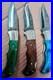 Copper-damascus-Cowboy-Pocket-folding-Knife-with-leather-covers-01-pkn