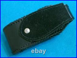 Custom Art Damascus Black Pearl Lockback Folding Dagger Stiletto Knife Knives Ec