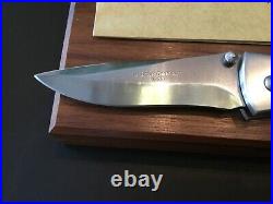 Custom Boker Walter Brend 1999 Annual Damascus Flipper Folder Folding Knife