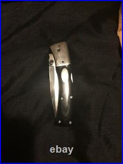 Custom Charlie Dake D/A Mary Dake Damascus Folding Knife