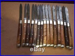 Custom Handmade Damascus Steel Doctor Tooth Pick Folding Knives Lot Of 15- 27