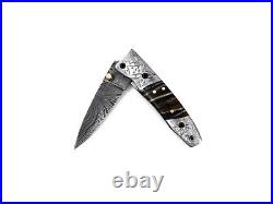 Custom Handmade Folding Knife / Pocket Knife (Woolly Mammoth Handle)