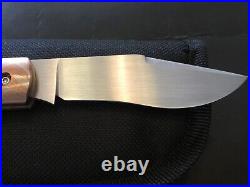 Custom Jeffery Mitchell Mokume Slipjoint Folder Folding Knife