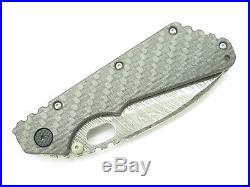 Custom Leroy Remer Buck 889 Strider Zebra Damascus Carbon Fiber Folding Knife