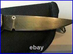 Custom Michael Allen Whiskers Damascus Lockback Folder Folding Knife