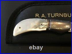 Custom Ralph A. Turnbull Damascus/MOP (William Henry Style) Folding Folder Knife
