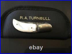 Custom Ralph A. Turnbull Damascus/MOP (William Henry Style) Folding Folder Knife