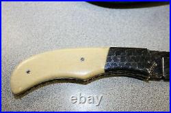 Custom Wayne Whittaker Folding Knife DAMASCUS