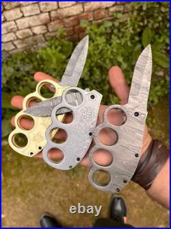 Custom handmade damascus steel folding knife pocket knife swiss knife with sheat