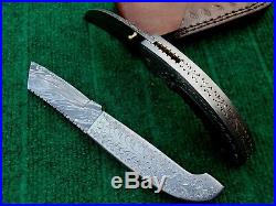 Custom handmade damascus steel folding knives under lock lot of 2(Riz 82)