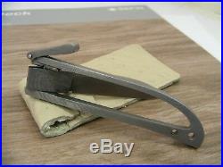 Custom made Full Damascus Side Folding Pocket Knife with Oistrich Sheath