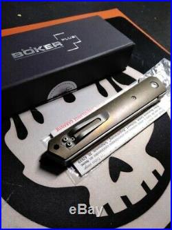 Customized Boker Damascus Kwaiken Burnley Flipper Folding Knife 01bo297dam