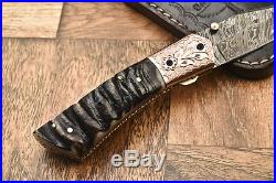 Cutlery Salvation Custom Hand Made Damascus Folding Knifeliner Lockcs-137