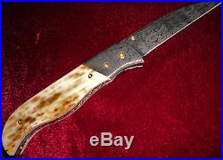 DAN CHINNOCK LIZARD DAMASCUS BARK CLAW PAW AK601 FOLDING KNIFE, NEW SIGNED offer