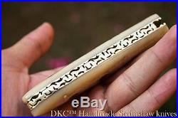 DKC-591 BONE FISH Damascus Folding Pocket Knife by dkc knives Tm