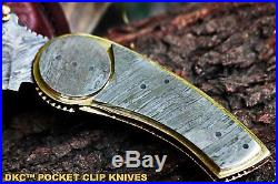 DKC-621 Wheeler Damascus Pocket Folding Knife