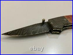Dale Reif Custom Folding Knife withDamascus Blade