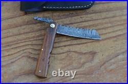 Damascus 100% handmade beautiful folding knife From The Eagle Collection 900p8