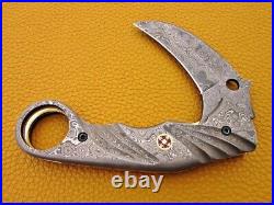 Damascus Blade Pocket (Folding) Knife Damascus Handle
