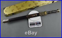 Damascus Folded steel blade Chinese sword of Han dynasty sharp knives nice gift
