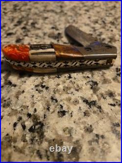 Damascus Folding Pocket Knife