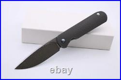 Damascus Steel Folding Knife 3D Titanium Handle Pocket Knives Tactical Knife