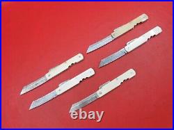 Damascus Steel Japanese Higonokami Style 5 Pcs Pocket Folding Knife 66