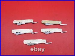 Damascus Steel Japanese Higonokami Style 5 Pcs Pocket Folding Knife 66