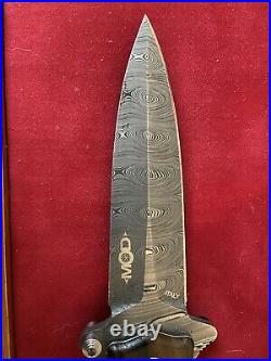 Damascus Steel Tactical Folding Knife