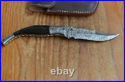 Damascus custom made beautiful folding knife From The Eagle Collection ASM7323