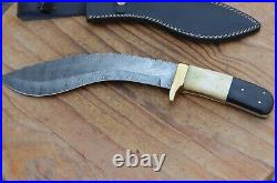 Damascus hand forged kukri hunting knife From The Eagle Collection 5668