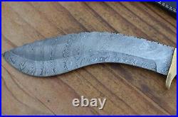 Damascus hand forged kukri hunting knife From The Eagle Collection 5668