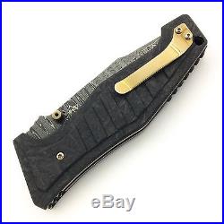Discontinued Benchmade Gold Class Vicar Folding Knife Damascus Blade 757-151