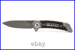 Dreamtech FrameLock 3.25 Damascus Titanium Carbon Fiber Folding Knife K610TCD
