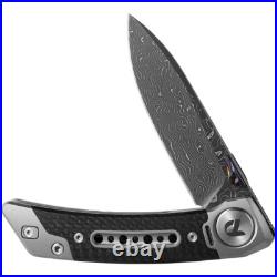 Dreamtech FrameLock 3.25 Damascus Titanium Carbon Fiber Folding Knife K610TCD Dreamtech FrameLock 3.25 Damascus Titanium Carbon Fiber Folding Knife K610TCD
