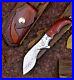 Drop-Point-Folding-Knife-Pocket-Hunting-Survival-Tactical-Damascus-Steel-Wood-S-01-zls