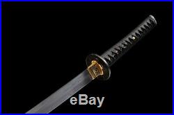 Folded-Forging Damascus Steel Real Japanese Samurai Katana Sword Sharp Knife