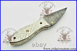 Folding Knife, Pocket Knife, Hunting Folding Knife, Camping Knife Damascus Knife