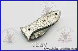 Folding Knife, Pocket Knife, Hunting Folding Knife, Camping Knife Damascus Knife