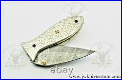 Folding Knife, Pocket Knife, Hunting Folding Knife, Camping Knife Damascus Knife