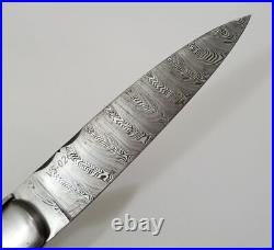 Fontenille Pataud Corsican Guilles Vendetta Damascus Folding Knife Thuya Handle