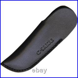 G. Sakai Gentlemans Folding Knife 2.25 Damascus Steel Blade Stainless Handle