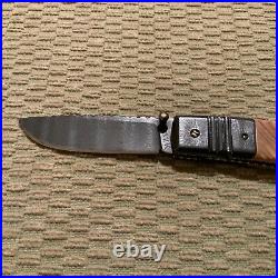 Gearld Hurst Custom Damascus Folding Knife