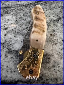 Gentleman's Pocket Knife RAM HORN Handle? MADE IN USA? Brand NEW