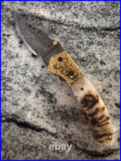 Gentleman's Pocket Knife RAM HORN Handle? MADE IN USA? Brand NEW
