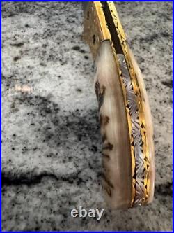 Gentleman's Pocket Knife RAM HORN Handle? MADE IN USA? Brand NEW