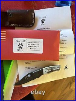 Grey Wolf Blade Damascus USA Leadville, CO 2 Knives Included 01/01/2025