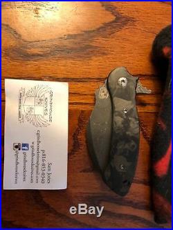 Grindhouse TMA Custom Damascus Folding Knife